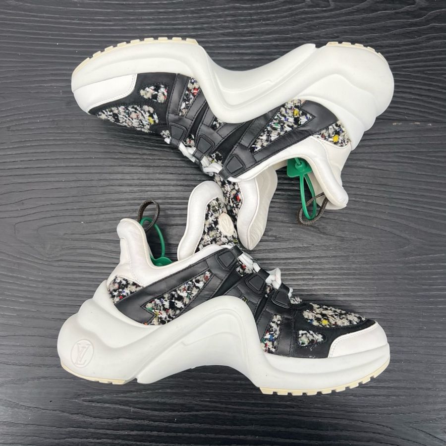 Louis Vuitton路易威登 archlight 白黑毛 38.5 碼-6