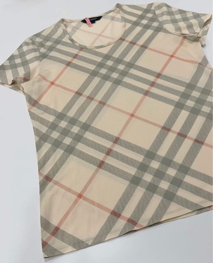 BURBERRY 倫敦 格紋短袖上衣-6