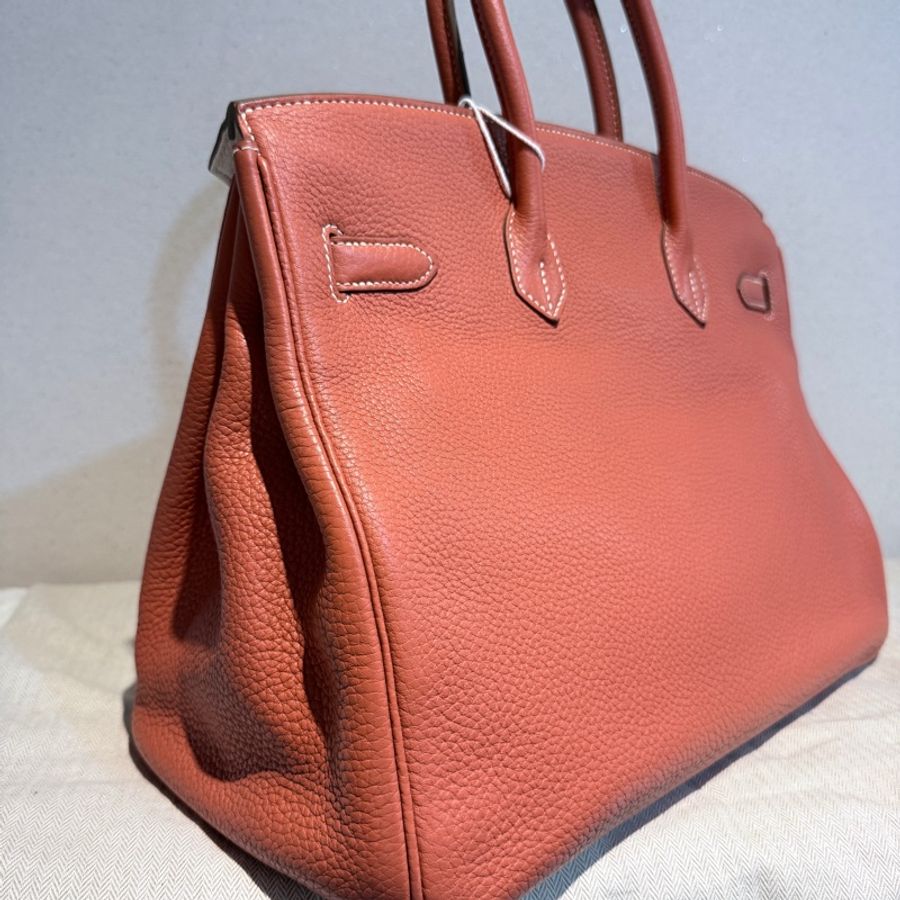 Hermes✨Birkin35 birkin 35 拼色鉑金包 55 rouge-10