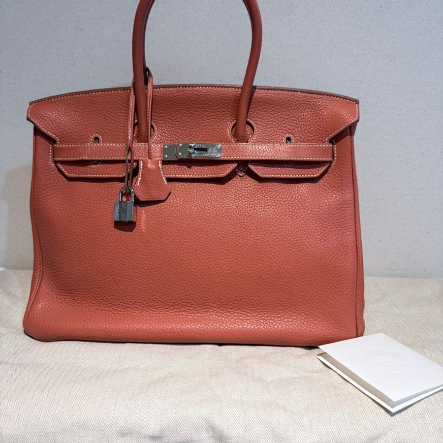 Hermes✨Birkin35 birkin 35 拼色鉑金包 55 rouge-24