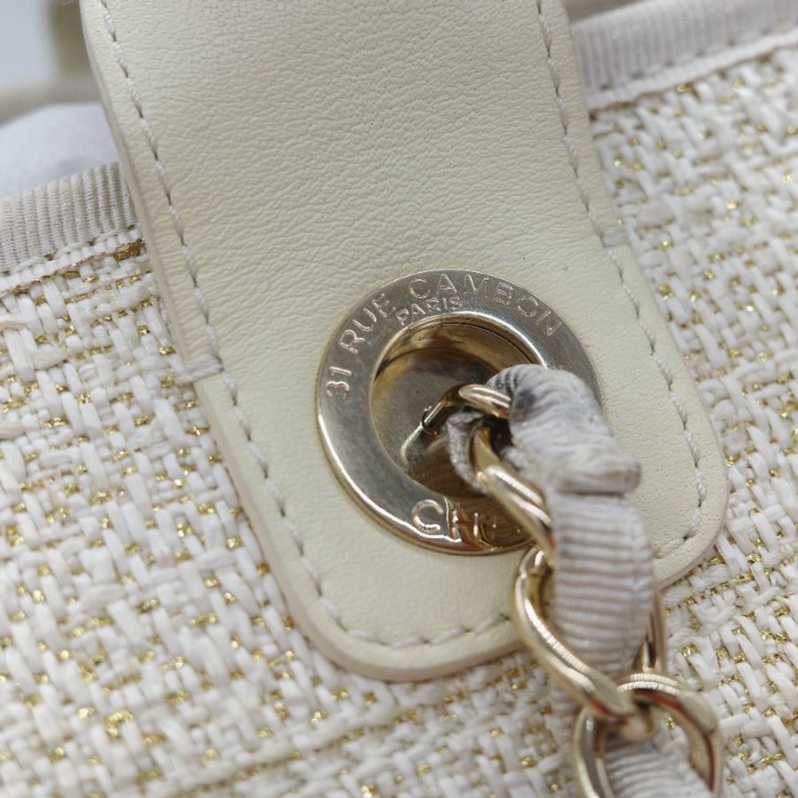 Chanel 香奈兒 Medium 中型 Deauville 海滩包 Tote Rattan 單肩包 手提包 托特包-16