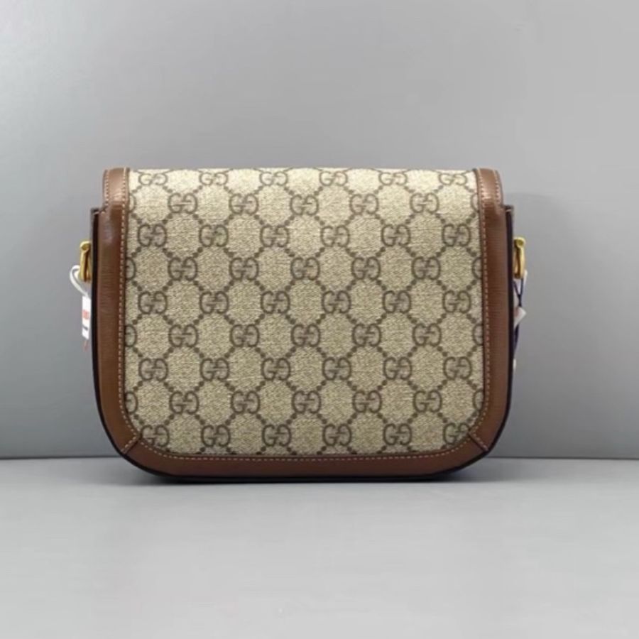 #GUCCI古馳1955馬銜扣老花Mini馬鞍復古時髦包🌼-10