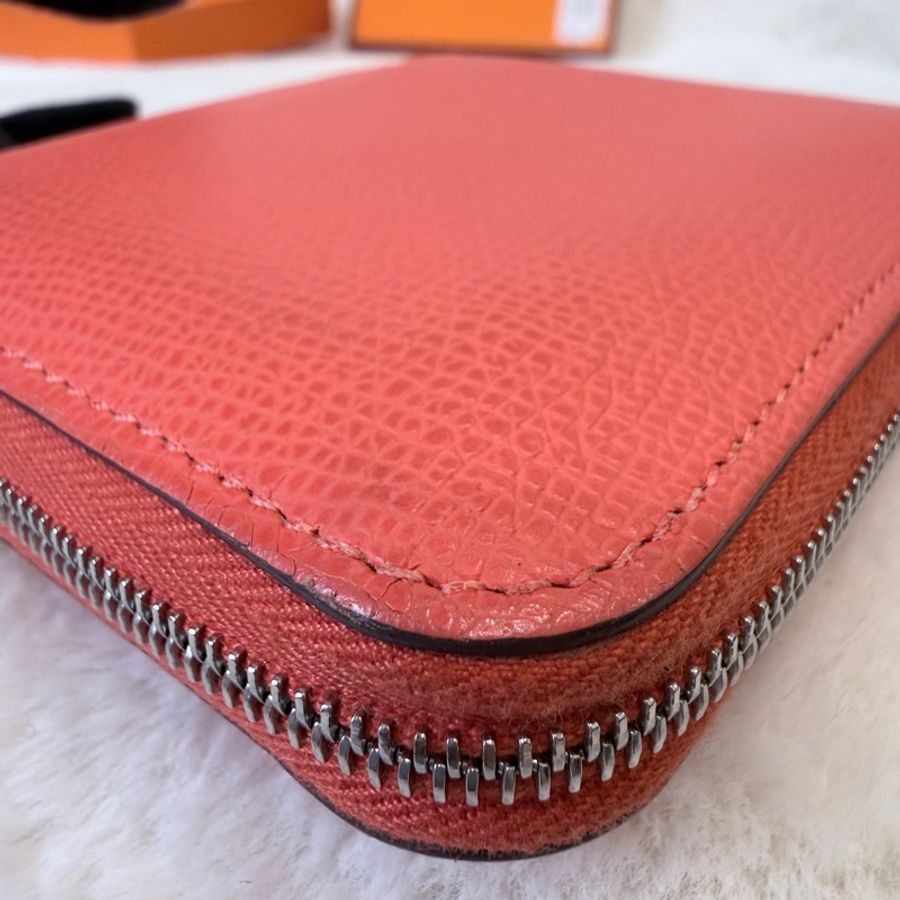 HERMES✨silkin 絲巾短夾零錢包 W刻-19