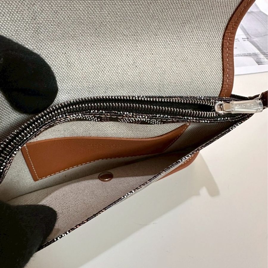 GOYARD| plumet 信封包 黑棕-2