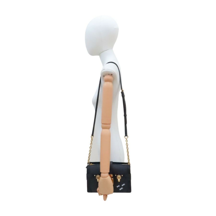 黑色 牛皮 Epi水波紋 Trunk Clutch 肩背包【LOUIS VUITTON LV 路易威登】 M53052-9