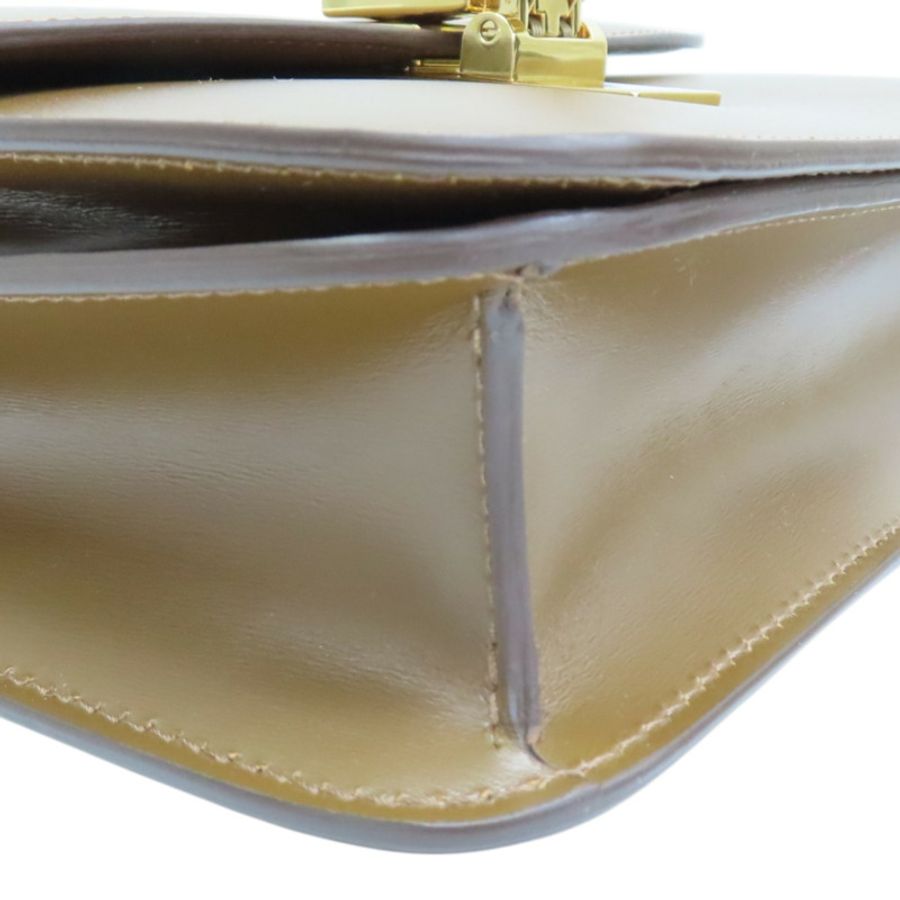 駝色 牛皮 Classic Box 肩背包【CELINE 賽琳】 192523DLS-12