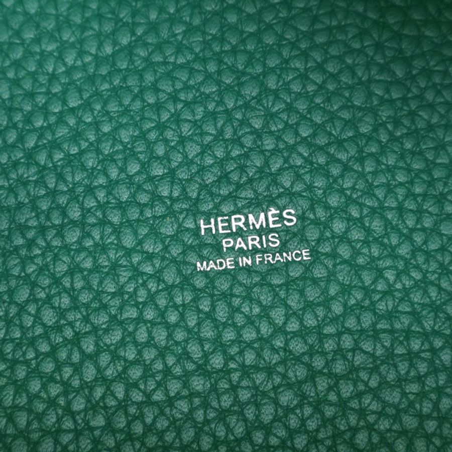 絲絨綠 Togo牛皮 Picotin Lock 18 手提包 Y刻 銀扣【HERMES 愛馬仕】 H056289CK-5