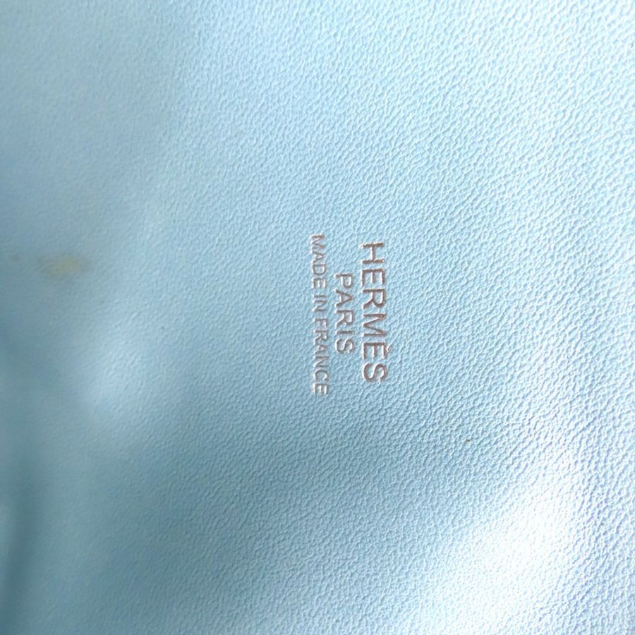 聖西爾藍 Togo 牛皮 Bolide 31 柏莉包 兩用包 T刻 銀釦【HERMES 愛馬仕】-5
