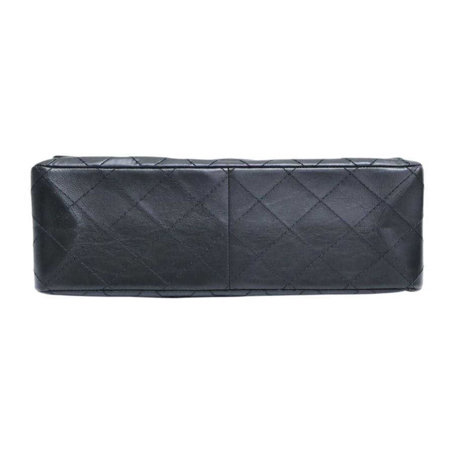 黑色 菱格紋 牛皮 2.55 鍊帶 肩背包 金扣【CHANEL 香奈兒】 A37590-3