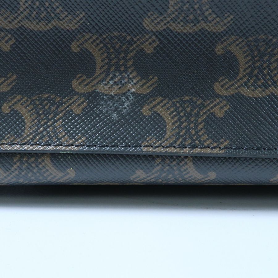 CELINE 塗層帆布Triomphe Cabas Vertical手挽肩背兩用袋-9