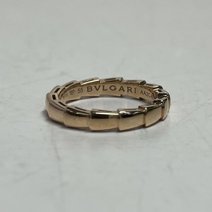 BVLGARI SERPENTIVIPER18k金戒指18K玫瑰金55-4