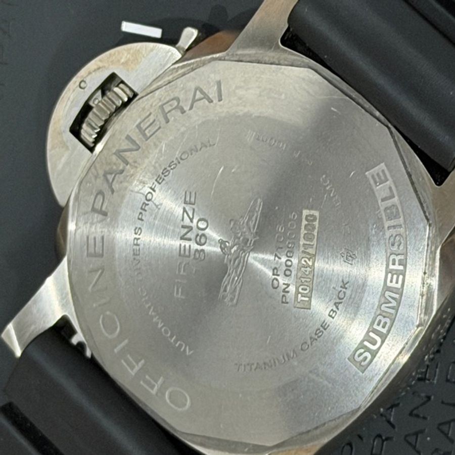 Panerai（沛納海）黑面盤藍色小秒針潛水錶龍頭PAM2305 47mm-6