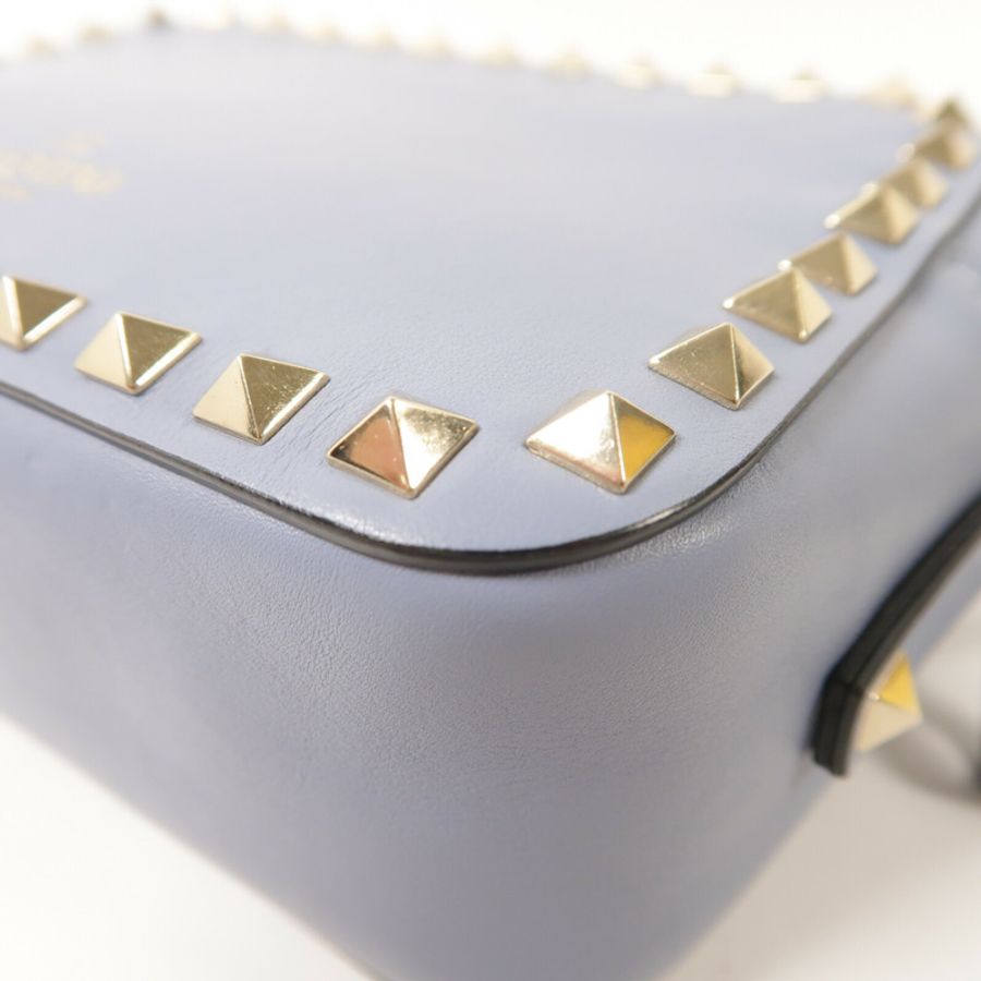 Valentino 牛皮皮革Garavani Rockstud肩背袋-10