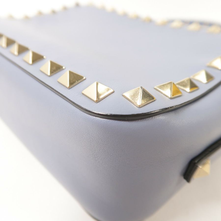 Valentino 牛皮皮革Garavani Rockstud肩背袋-12