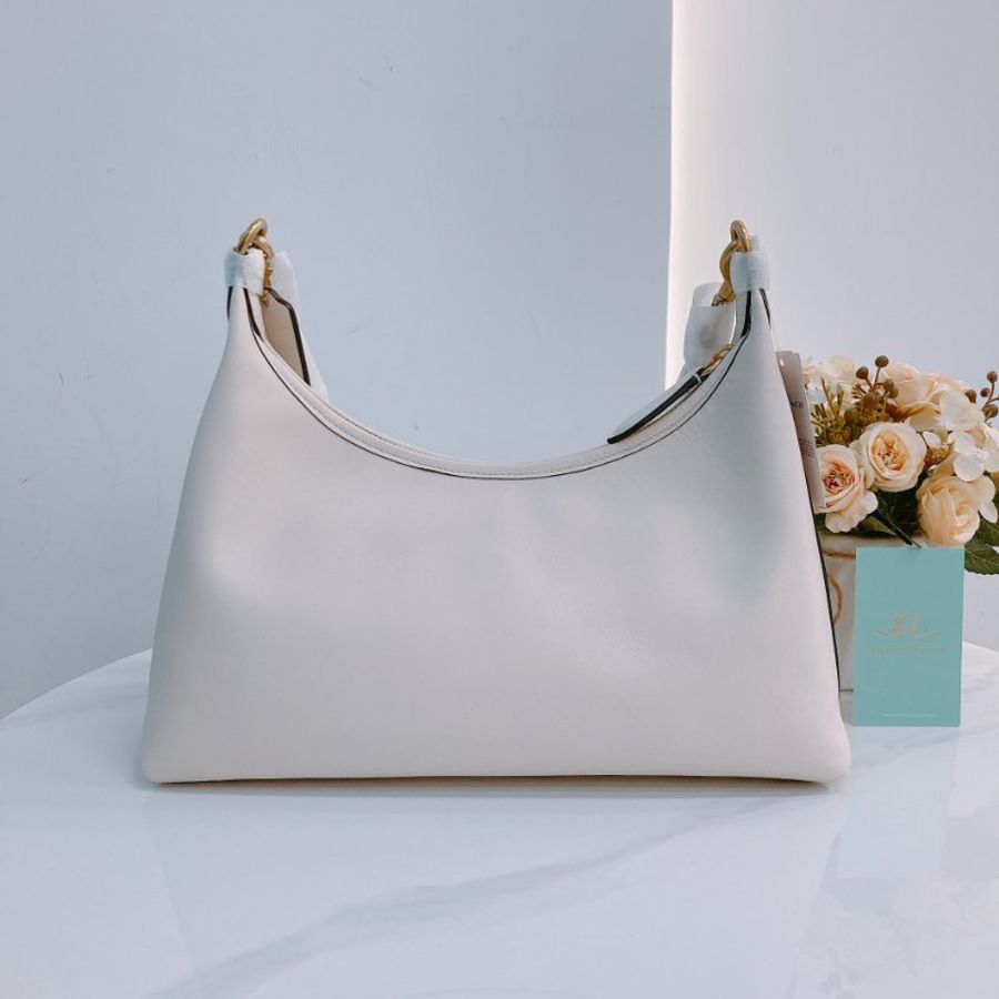 MS0659 Coach 蔻馳 腋下 兩用 包包 牛皮 月光色 Juliet Shoulder Bag Calfskin Moonlight-1