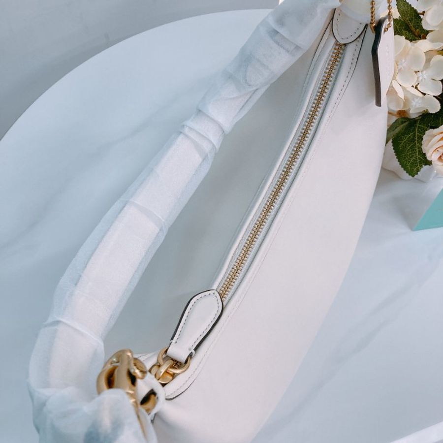 MS0659 Coach 蔻馳 腋下 兩用 包包 牛皮 月光色 Juliet Shoulder Bag Calfskin Moonlight-11