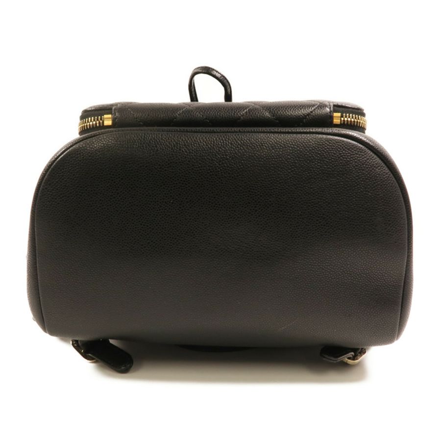 CHANEL 牛皮皮革Affinity Backpack金扣鏈帶背包-3