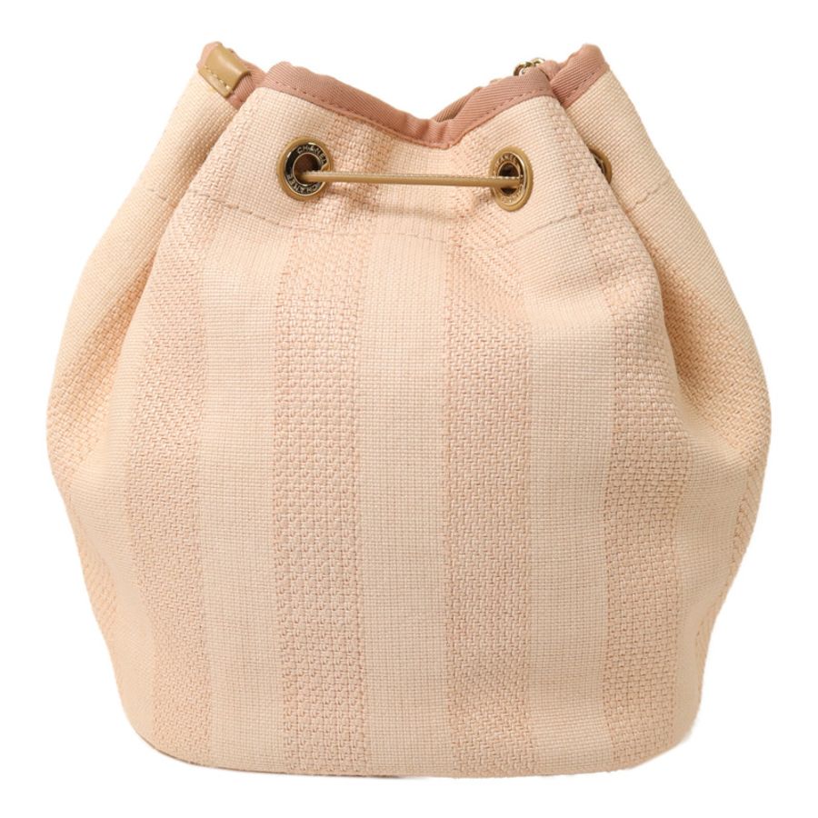 CHANEL 帆布Bucket Shoulder Bag鏈帶肩背袋-1