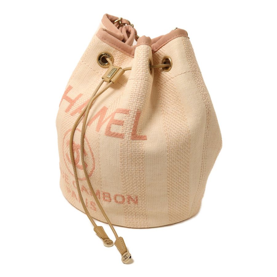 CHANEL 帆布Bucket Shoulder Bag鏈帶肩背袋-2