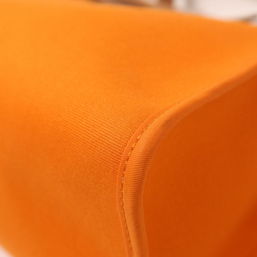 HERMES 帆布Herbag PM銀扣手挽肩背兩用袋Orange-9