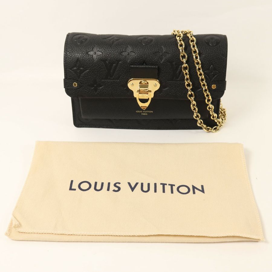 LOUIS VUITTON Monogram Empreinte Vavin Chain Wallet金扣鏈帶肩背袋-7