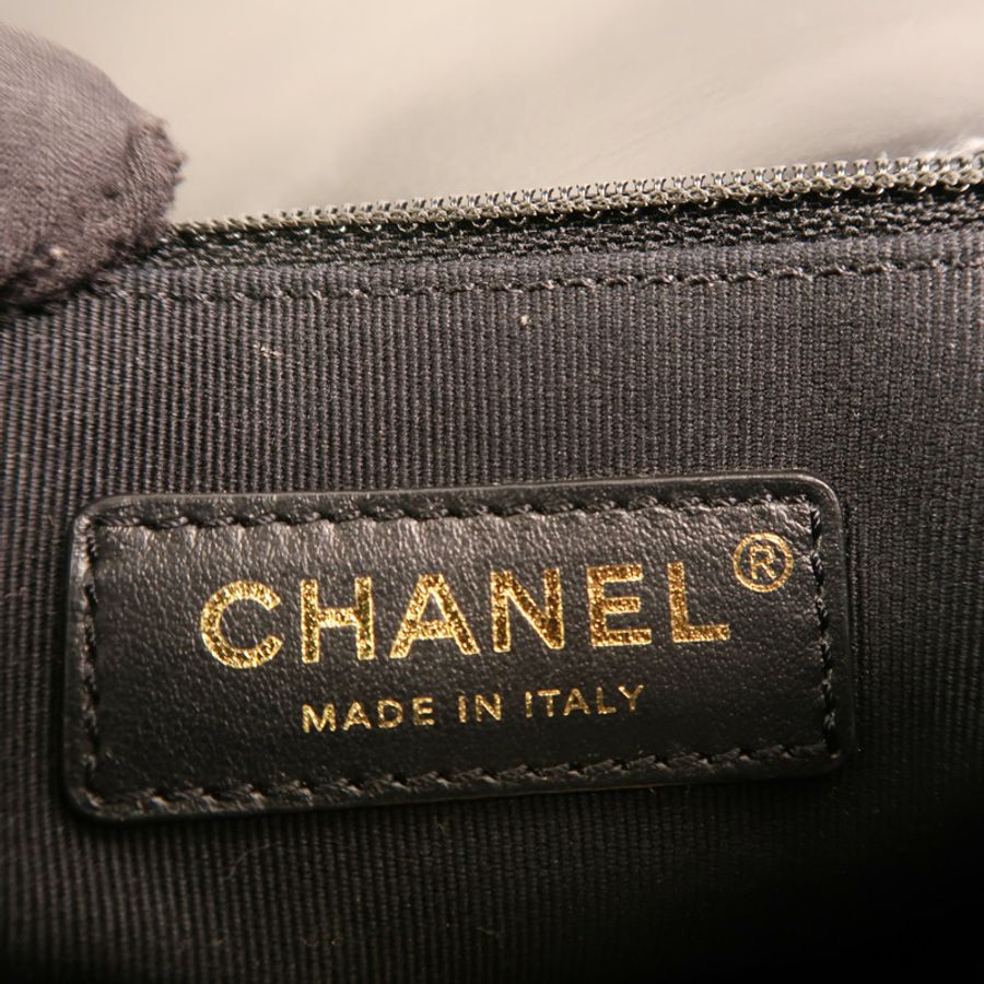 CHANEL 羊皮皮革Flap Bag金扣鏈帶肩背袋-5
