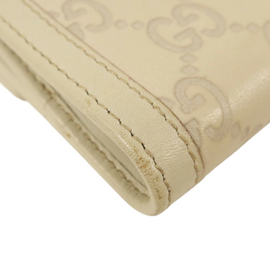 GUCCI 牛皮皮革Wallet金扣錢包-10