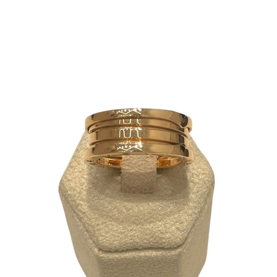 BVLGARI 寶格麗 B.ZERO1 三層戒指 K18PG #55-1
