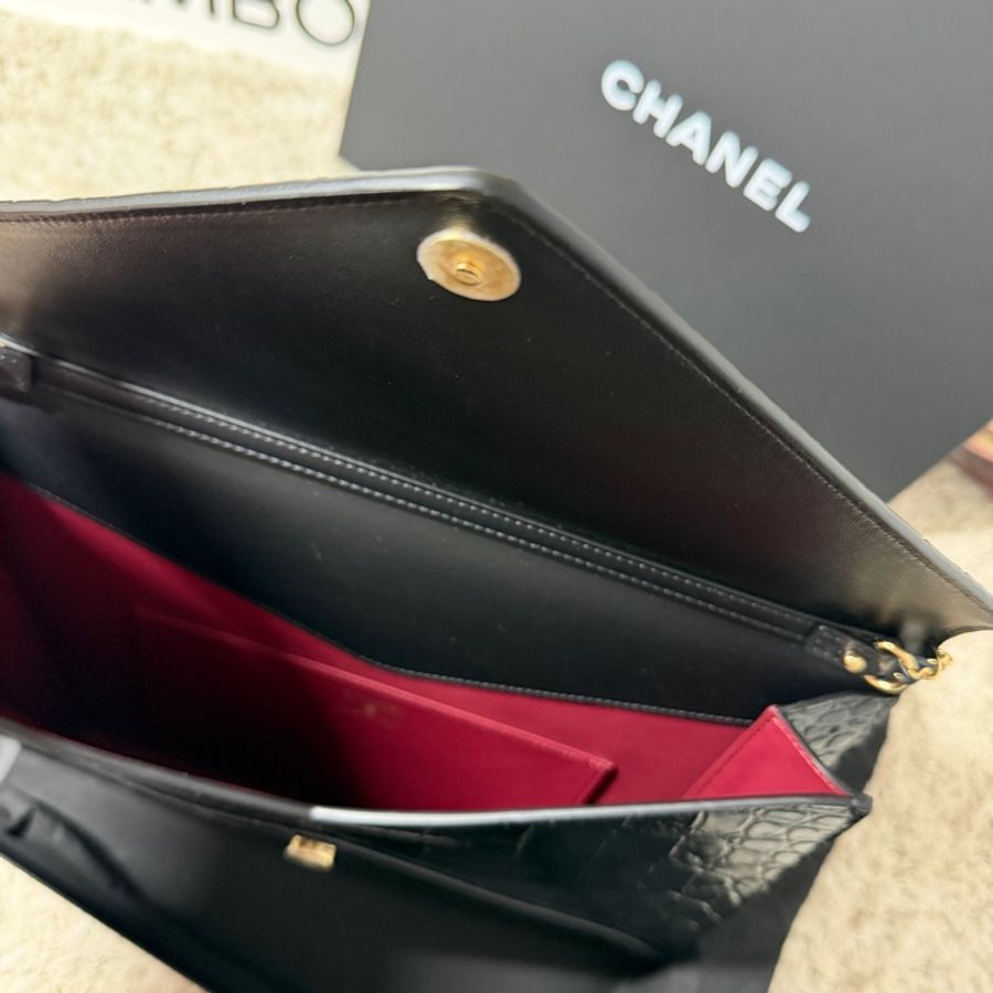 Chanel 26S 鱷魚壓紋手提包-2