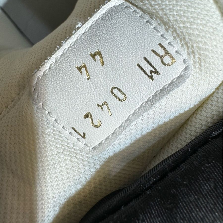 賽琳/Celine 全新CT-02 牛皮革 透氣耐磨防滑 中幫運動板鞋 螢光白 44碼-8