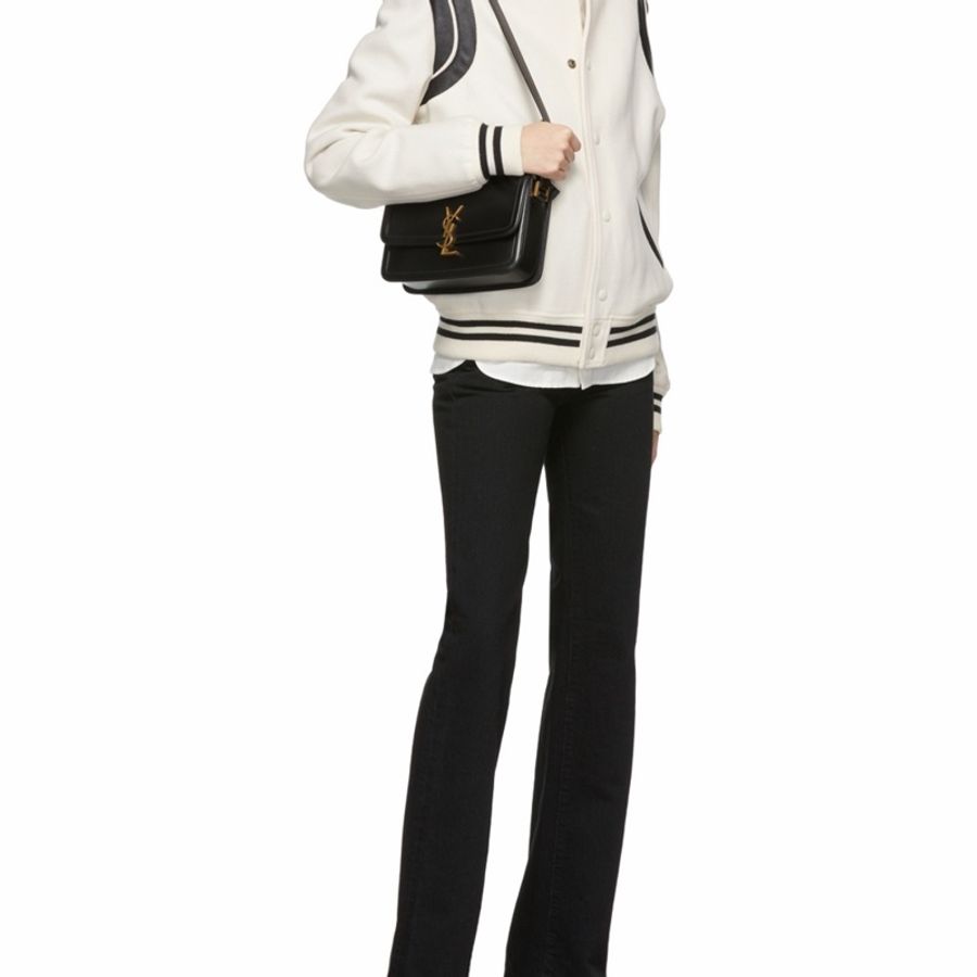 Saint Laurent 女士 SOLFERINO BOX 皮革中號肩背包 中號、23cm*6cm*16cm-4