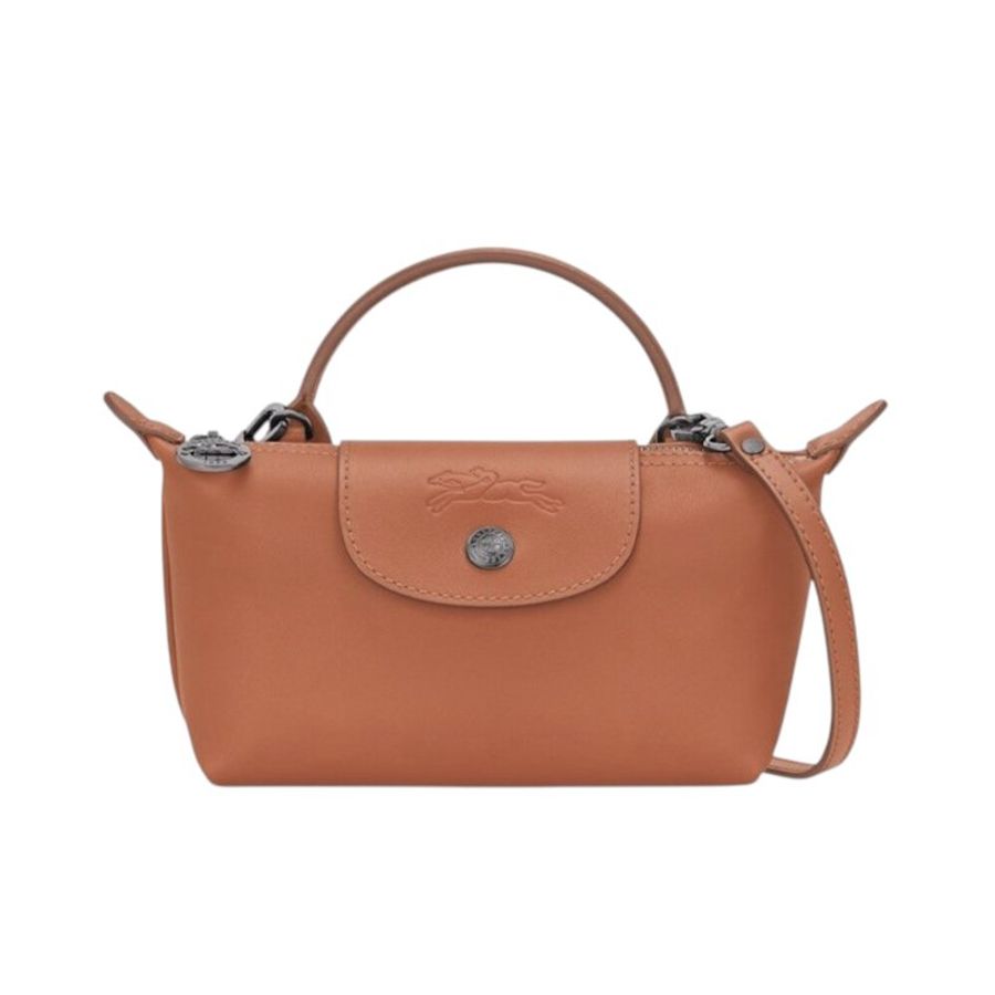 【LONGCHAMP】Le Pliage Xtra XS 迷你 牛皮 手提包 肩背包 斜背包 水餃包 腰果色 34205987M19-0