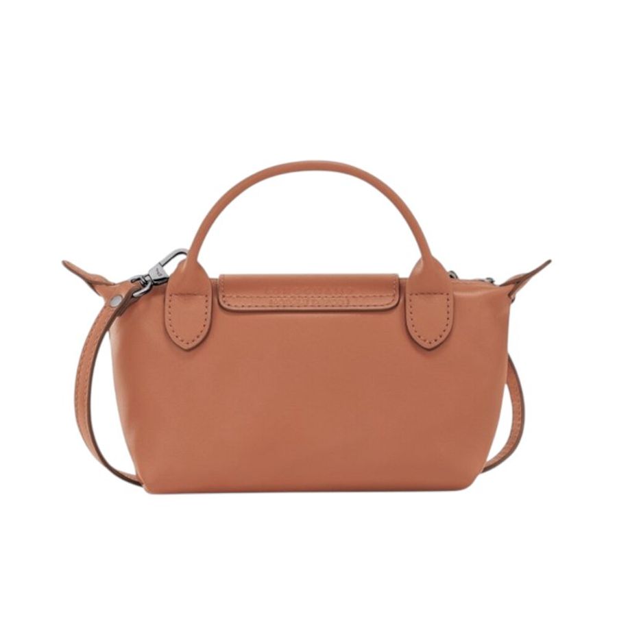 【LONGCHAMP】Le Pliage Xtra XS 迷你 牛皮 手提包 肩背包 斜背包 水餃包 腰果色 34205987M19-4