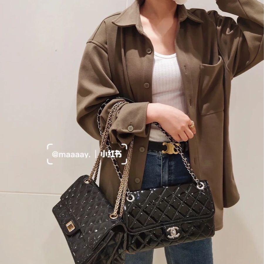 Chanel漆皮2.55中号-6
