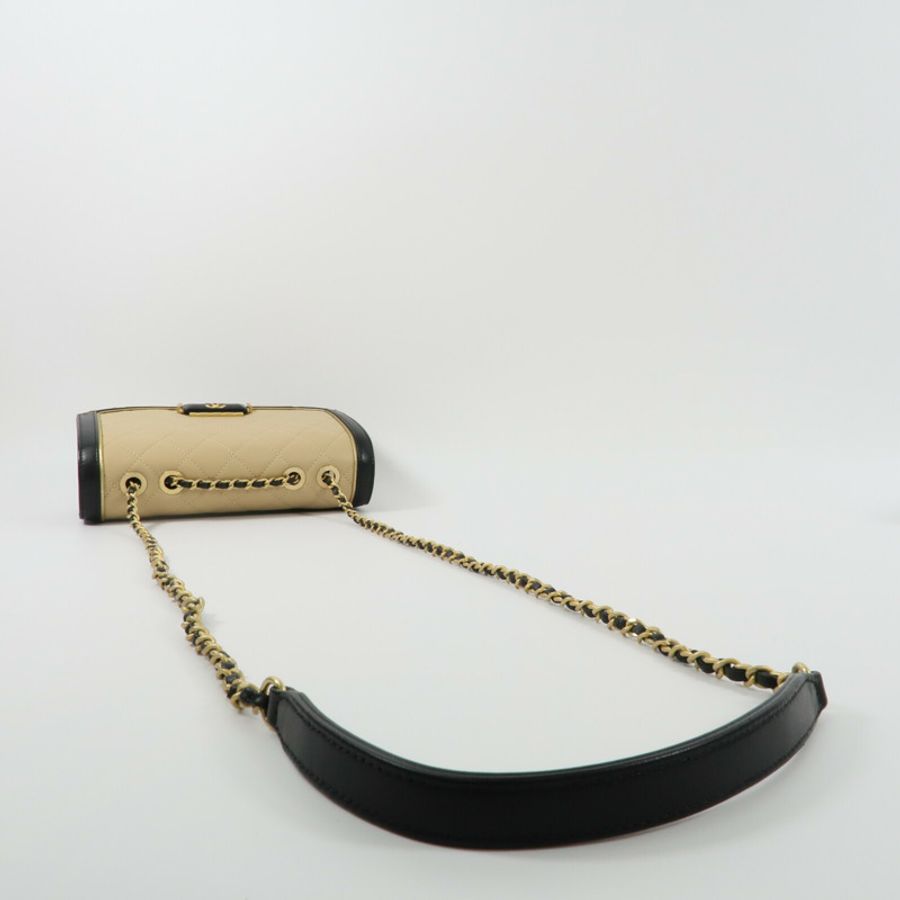 CHANEL 羊皮皮革Chain Shoulder鏈帶肩背袋-9