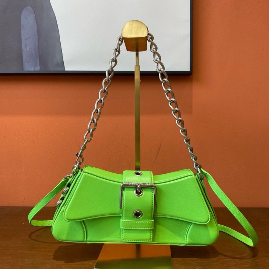 Balenciaga巴黎世家 LINDSAY 磁性閉合弧形牛皮 單肩斜挎包-0