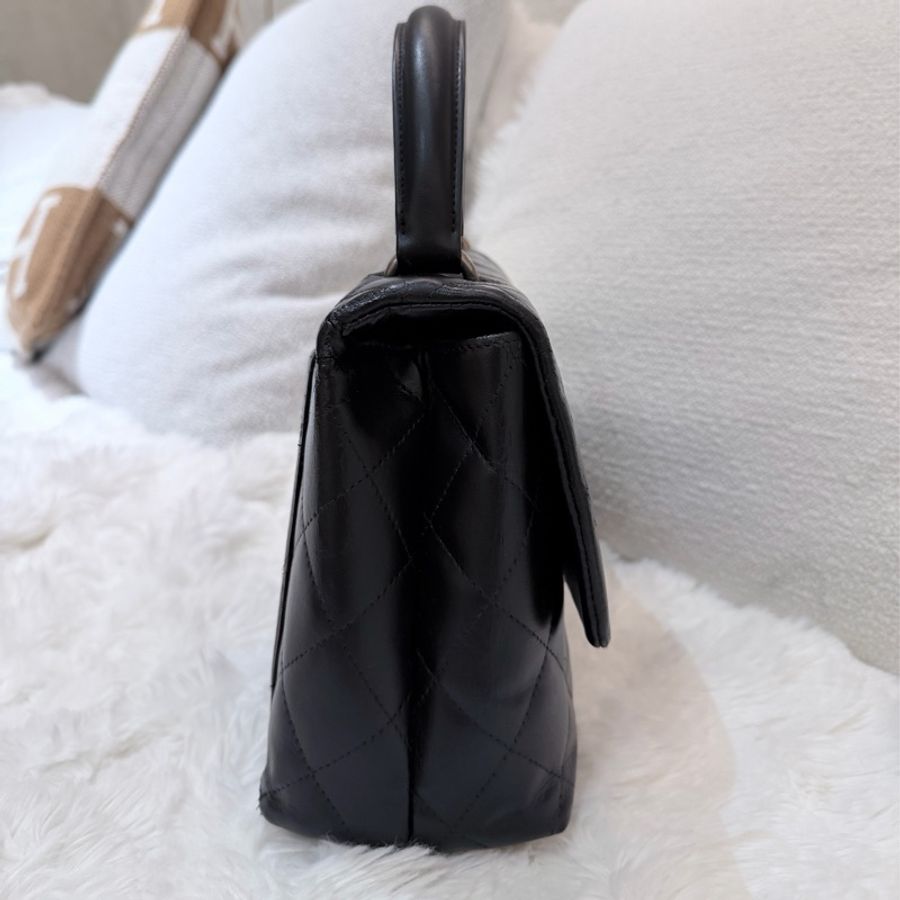Chanel/ Vintage Kelly bag 黑銀-5