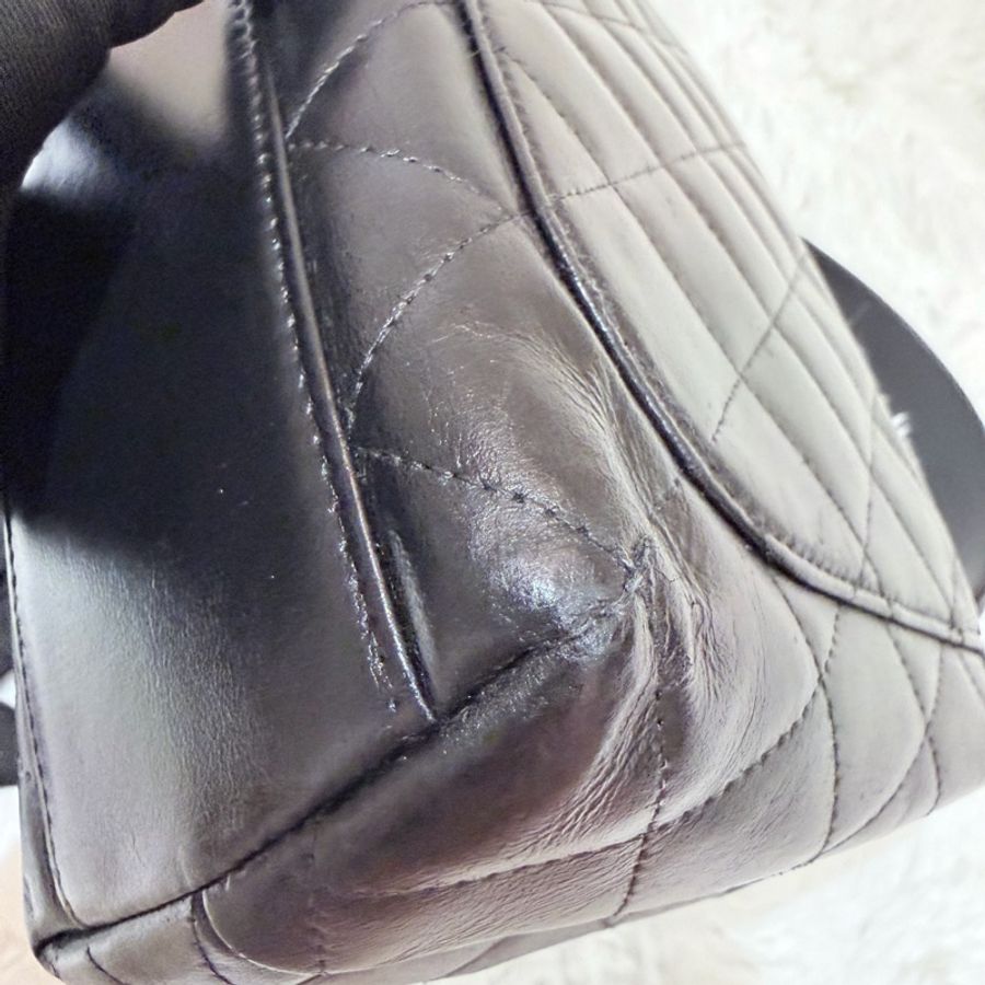 Chanel/ Vintage Kelly bag 黑銀-8