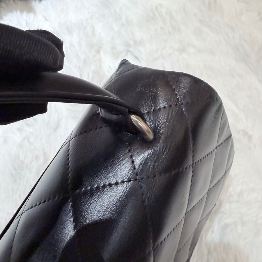 Chanel/ Vintage Kelly bag 黑銀-27