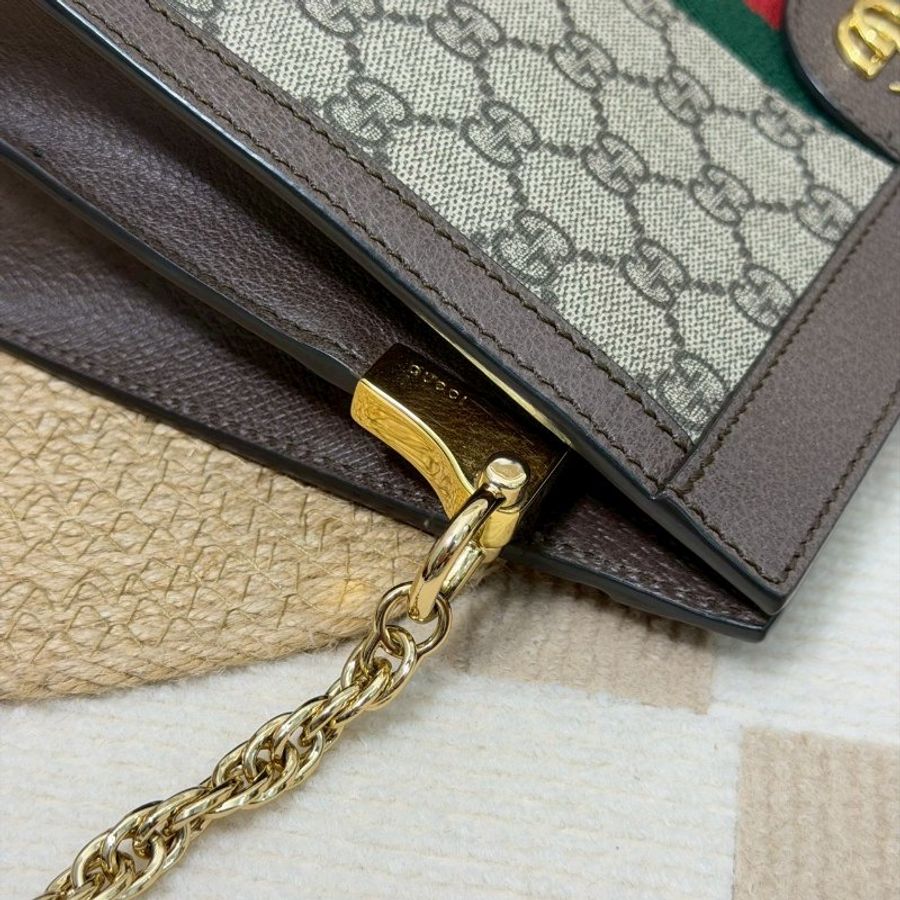🏷Gucci 古馳.Ophidia 方形夾子包/客人寄賣-22