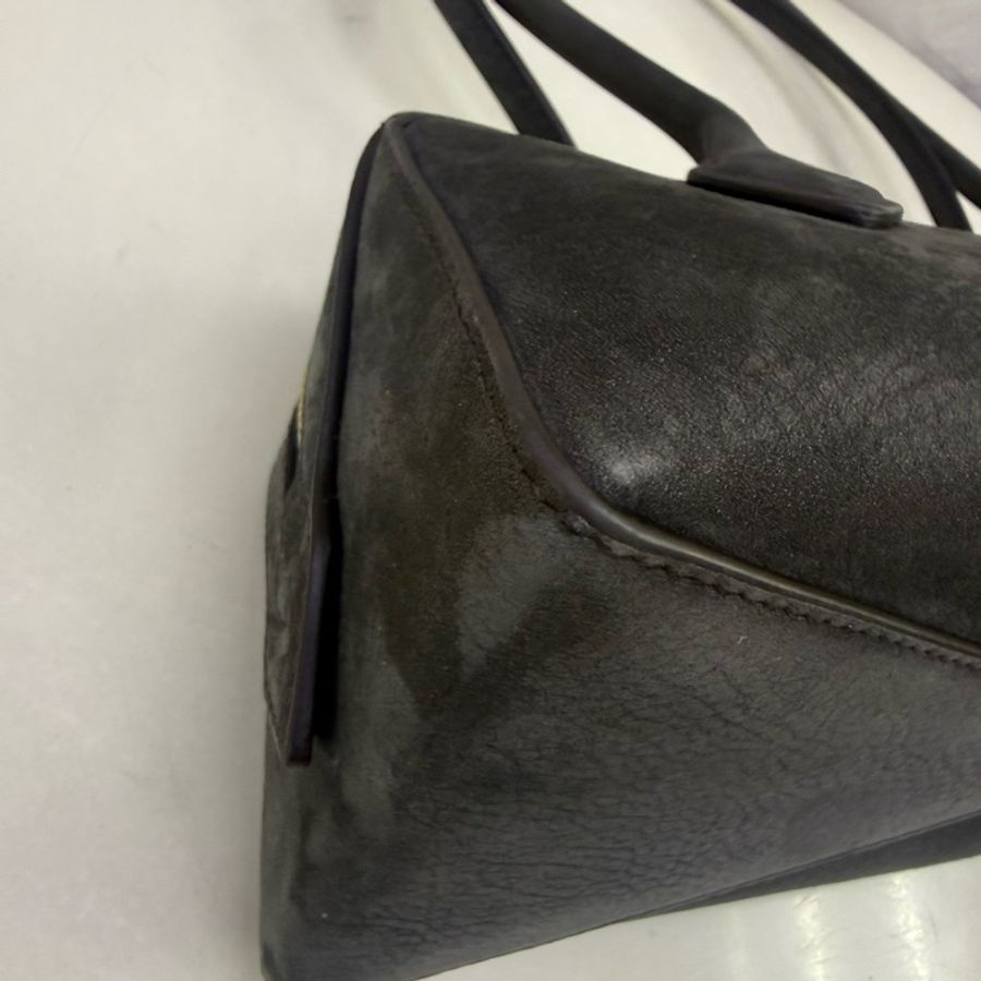 Alaia Le Teckel Suede Shoulder Bag-21
