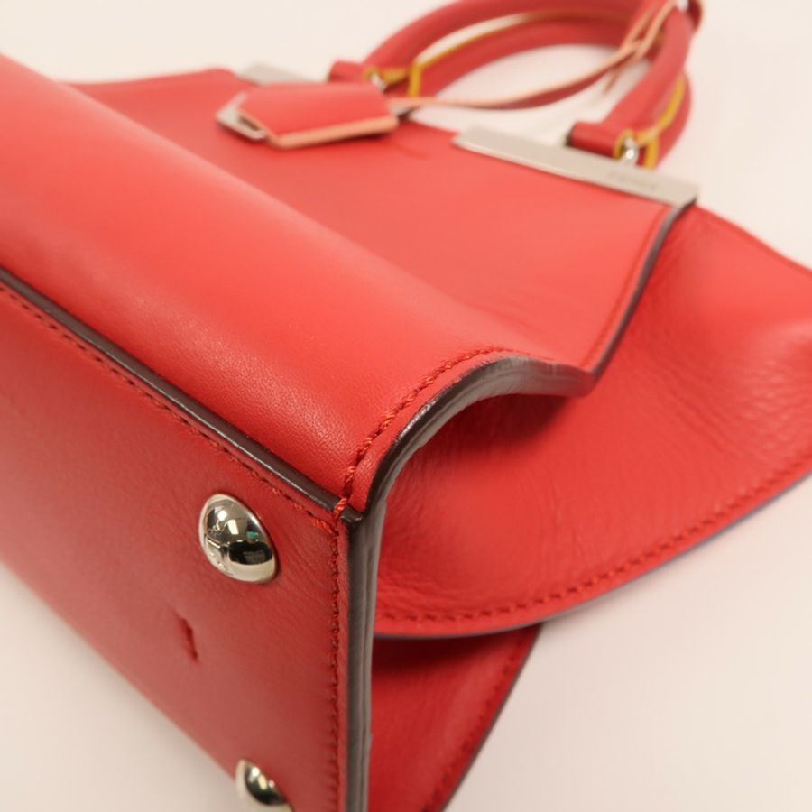 FENDI 牛皮皮革Mini 3 Jours銀扣手挽肩背兩用袋-13