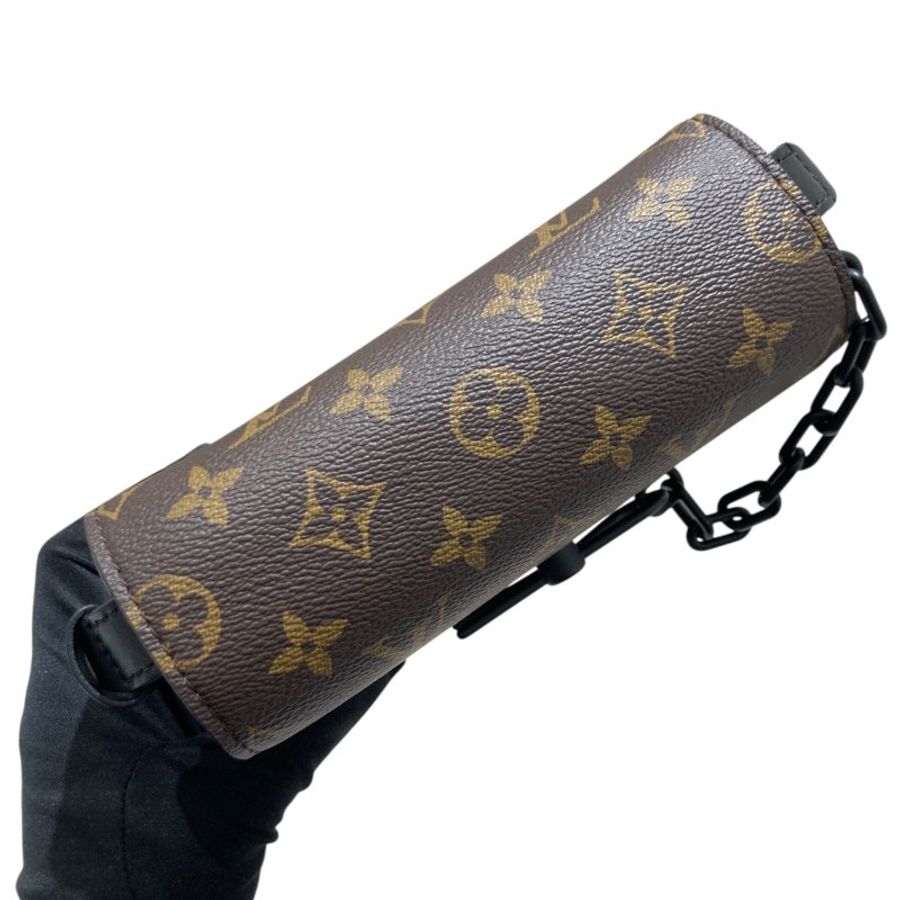 LOUIS VUITTON 路易威登 M83613 MONOGRAM MACASSAR STEAMER 側背包 PVC帆布 老花 棕色-6