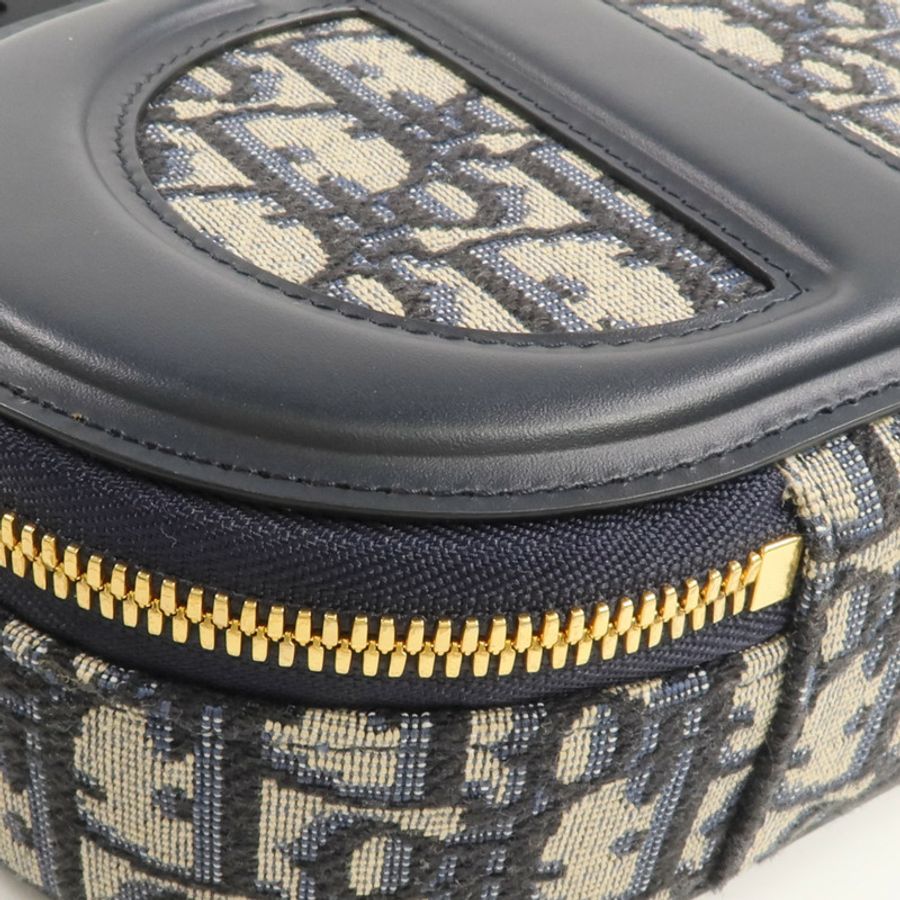 Dior 帆布/皮革CD Signature Oval Camera金扣手挽肩背兩用袋-6