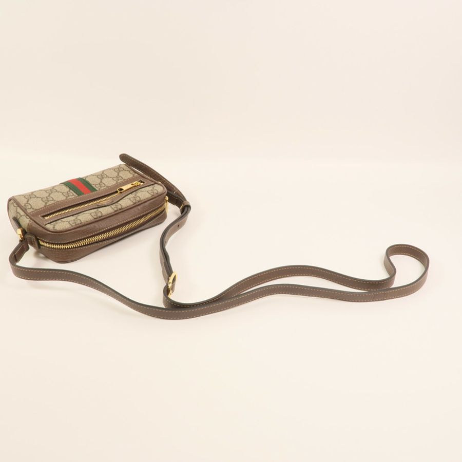 GUCCI 塗層帆布Ophidia Mini肩背袋-7