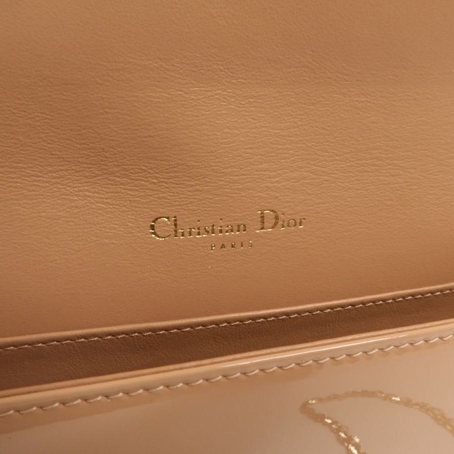 Dior 漆皮皮革Lady Dior Pouch鏈帶肩背袋-5