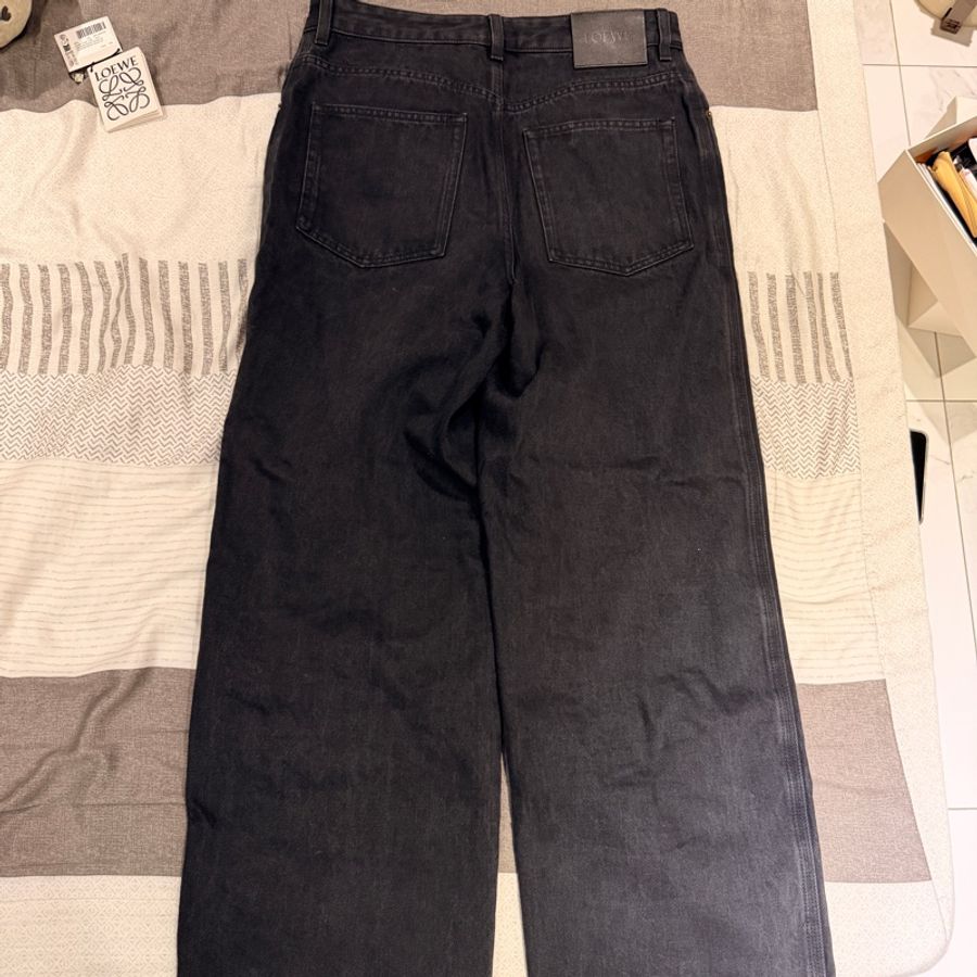 Loewe Anagram黑色單寧牛仔褲 尺寸:46-1