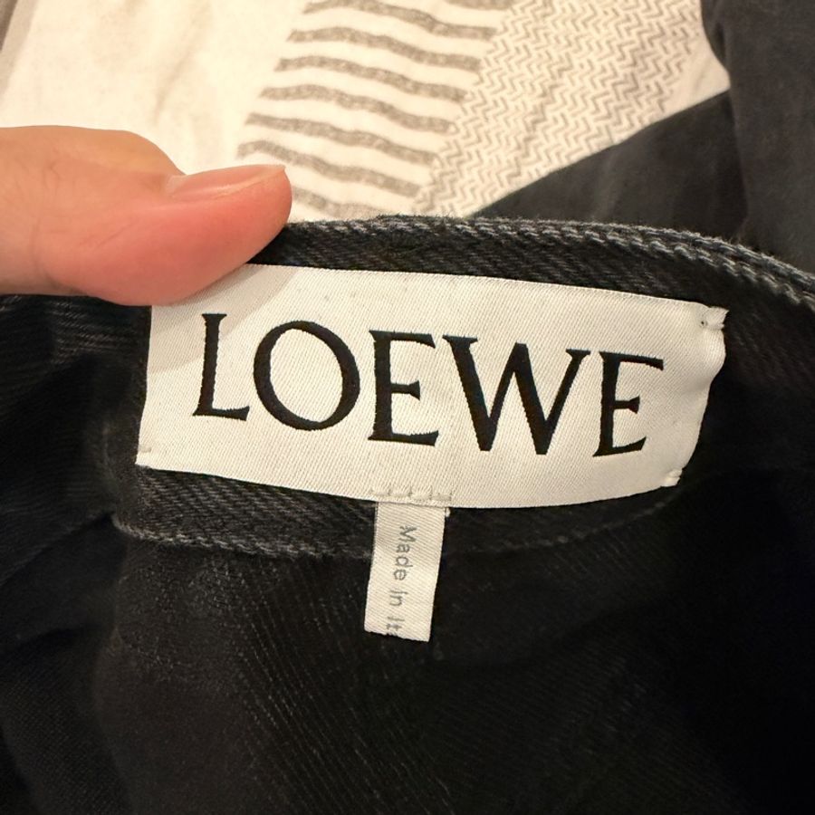 Loewe Anagram黑色單寧牛仔褲 尺寸:46-4