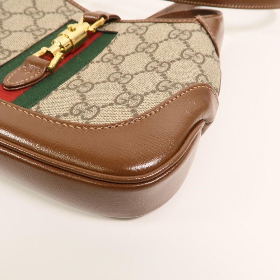 GUCCI 塗層帆布Mini Jackie 1961肩背袋-10