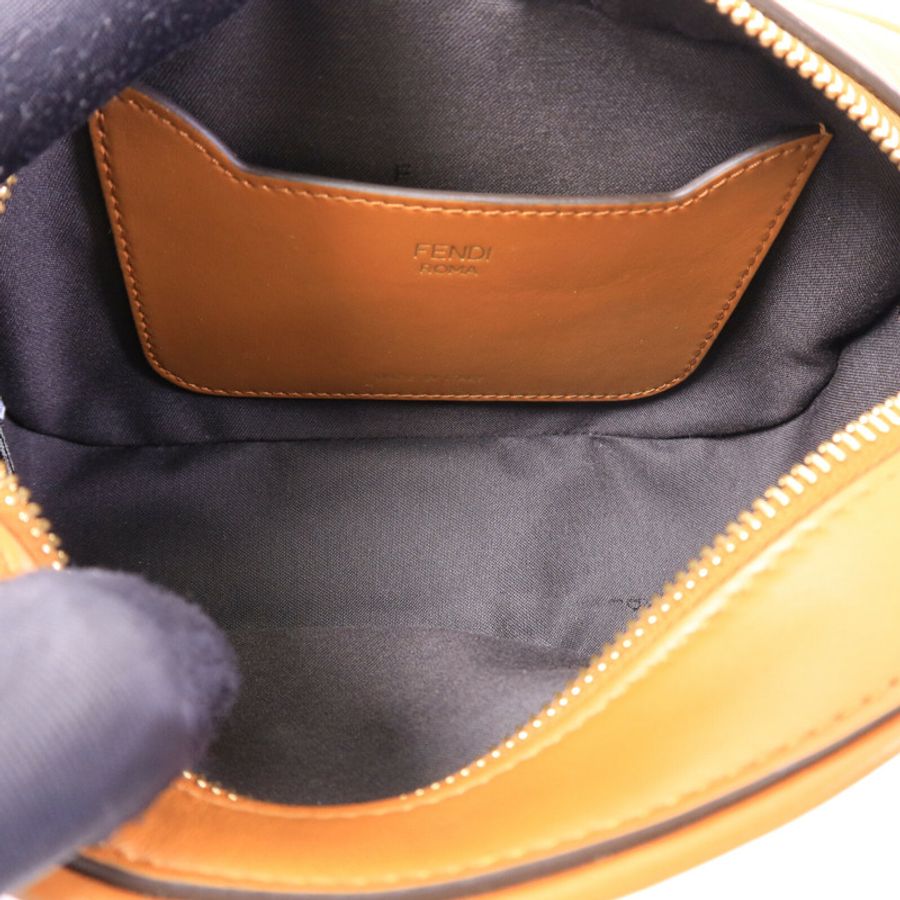 FENDI 牛皮皮革FF Logo Camera Case肩背袋-4
